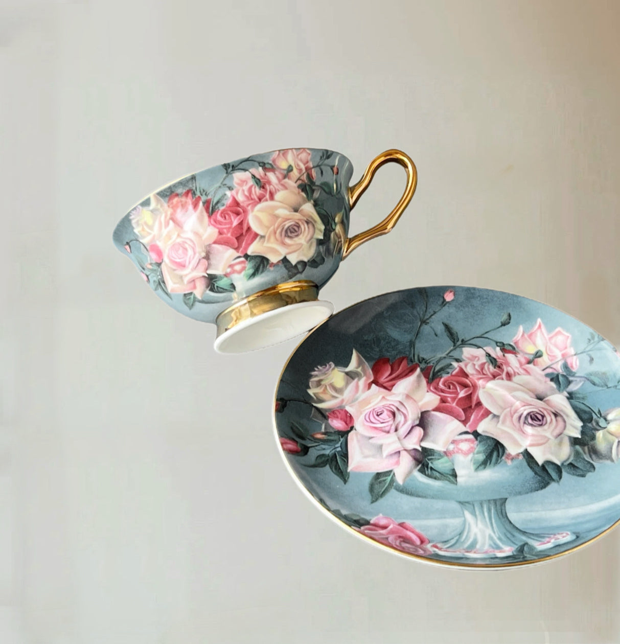 Rosy - Bouquet Floral Cup Set Bone China 220ml(Gift Box)