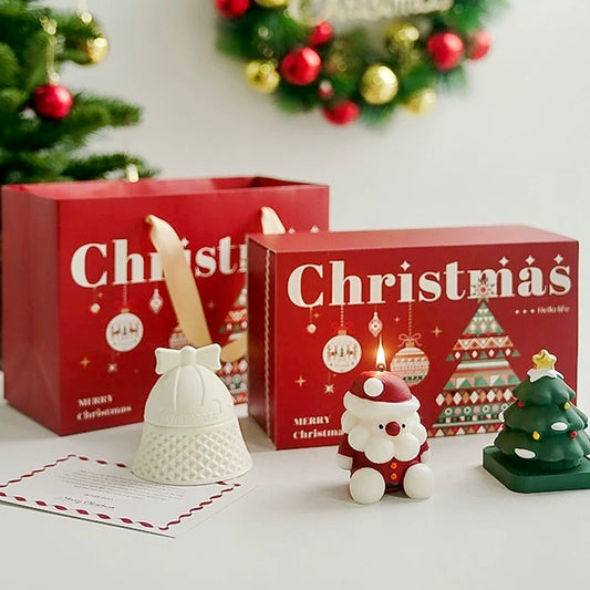 Handmade Christmas Scented Candle set (Gift, 3pcs)