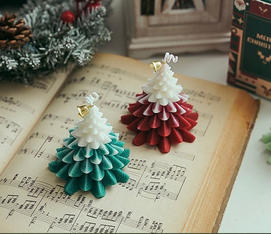 Handmade Soy Blend Scented Candle(Christmas Tree-Green)