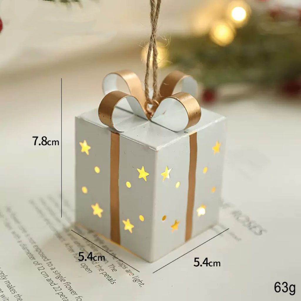 Light - Up Star - Cutout Gift Box Christmas Ornament