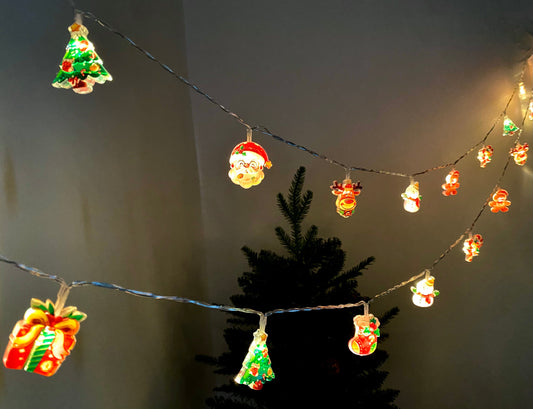 Christmas Character String Lights - 6M Length with 40 Lights