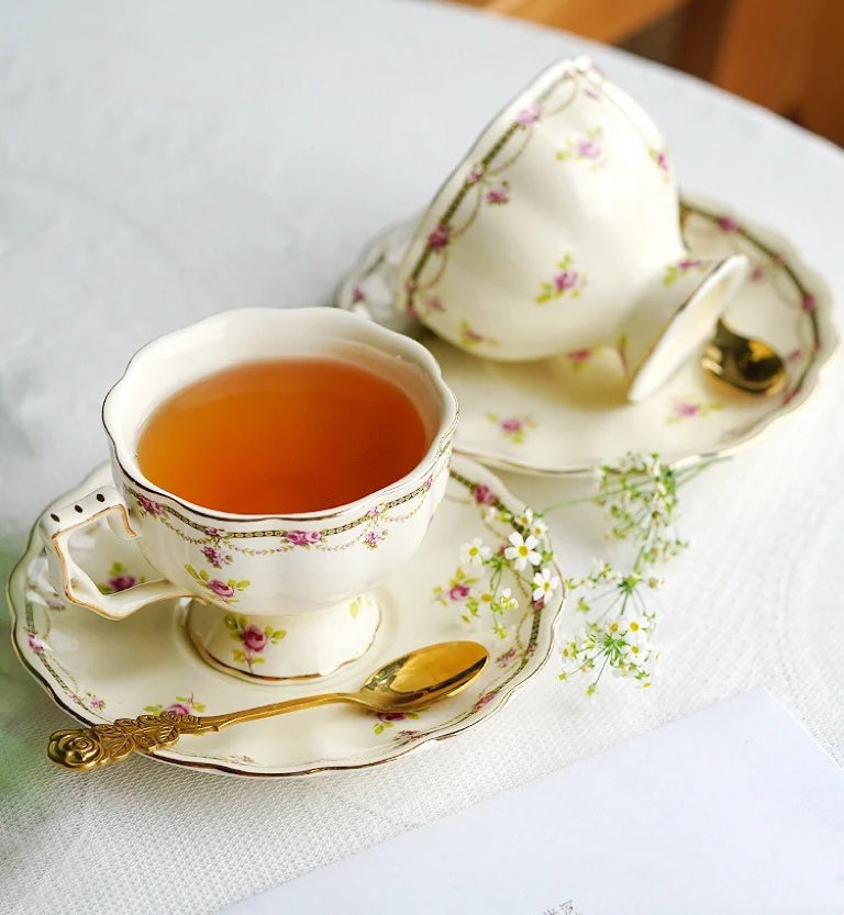 British Rose Ceramic Cup Set 230ml (Gift Box)