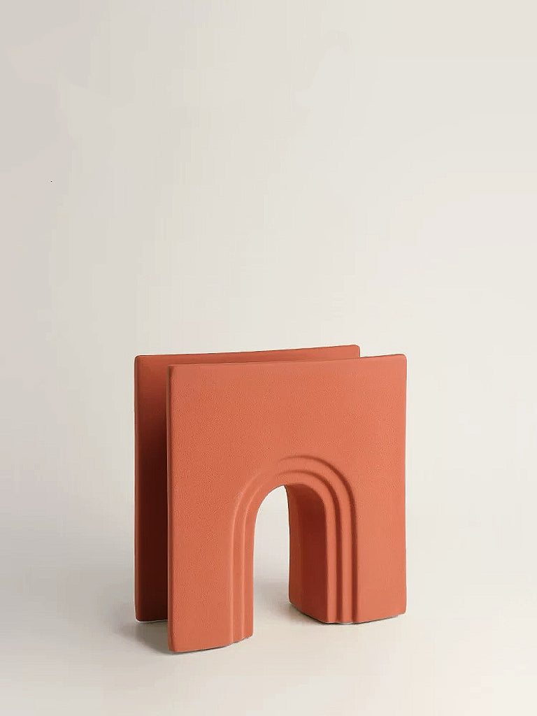 Arched ceramic vases set
