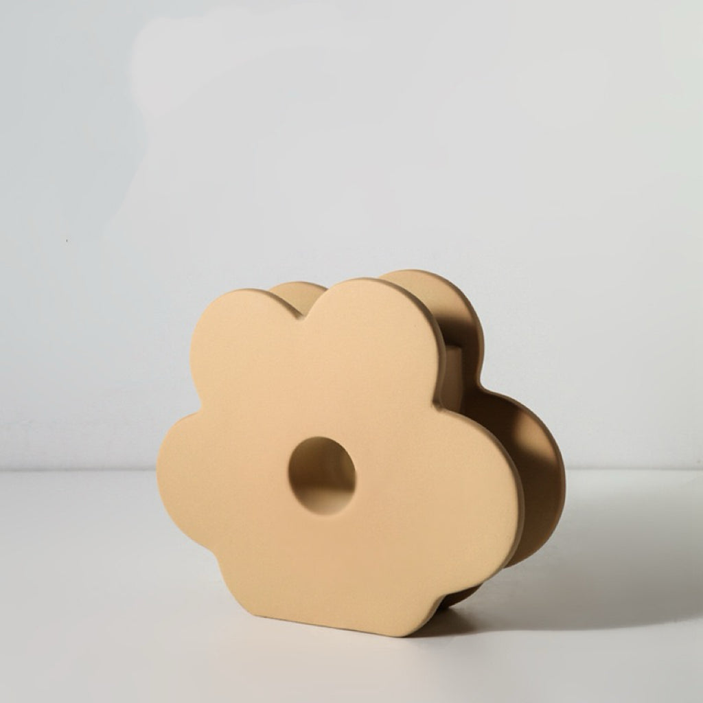 Decorative Flower - Shaped Ceramic Vase