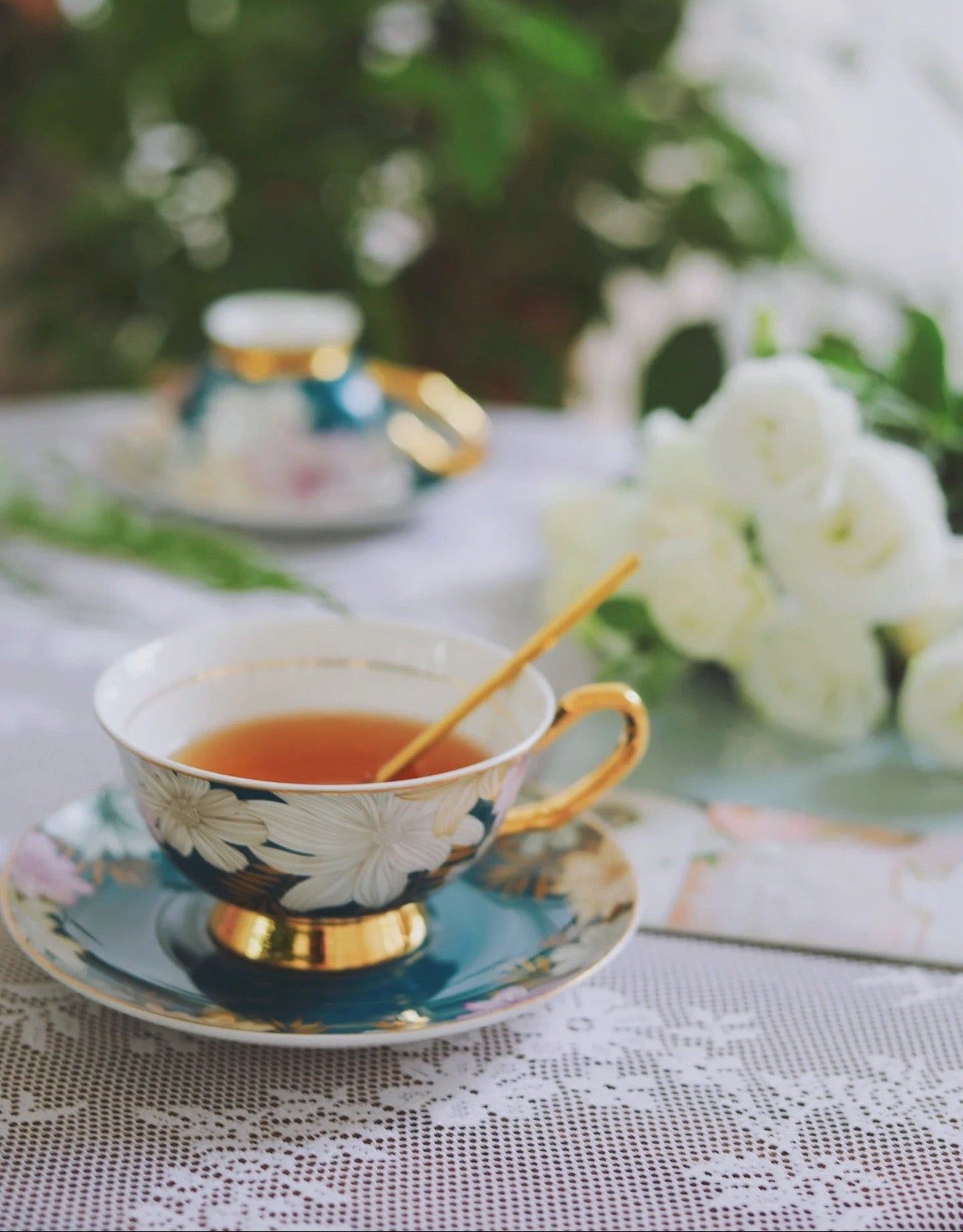 Bloom Floral Cup Set Bone China 220ml (Gift Box)