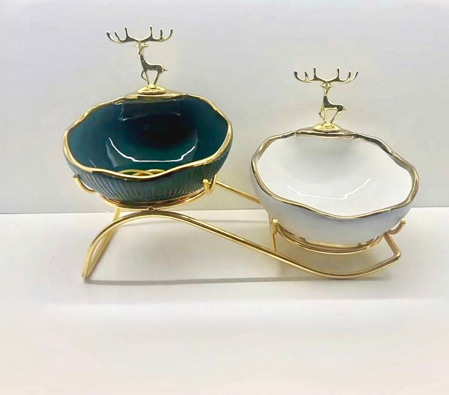 Decorative Double - bowl Bowl