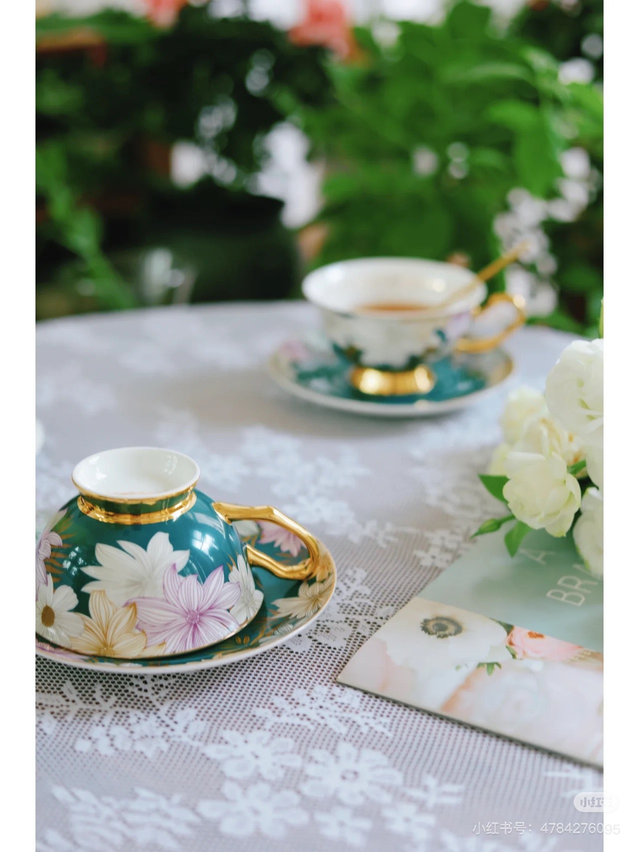 Bloom Floral Cup Set Bone China 220ml (Gift Box)