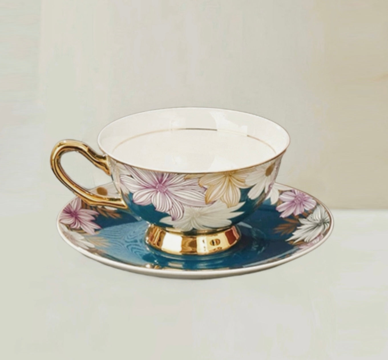 Bloom Floral Cup Set Bone China 220ml (Gift Box)