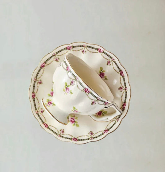 British Rose Ceramic Cup Set 230ml (Gift Box)