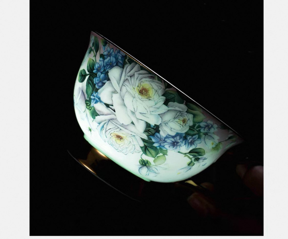 Floral Serenade Cup Set Bone China 220ml (Gift Box)
