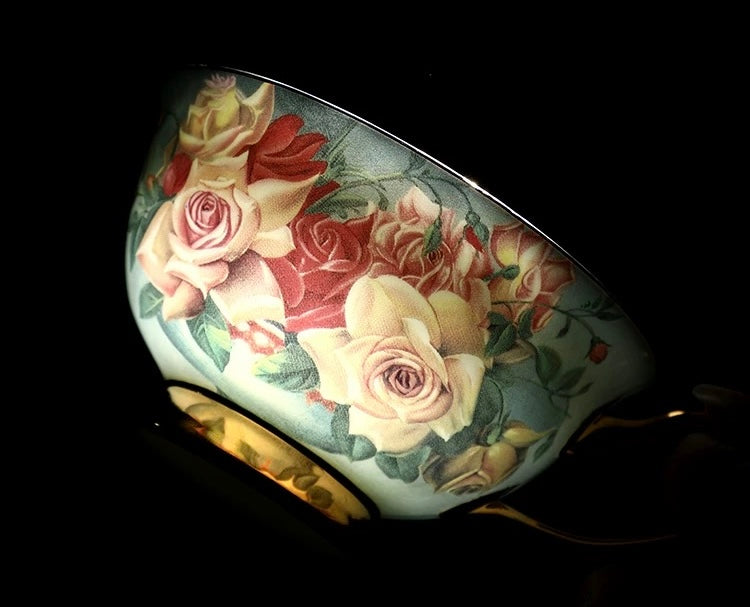 Rosy - Bouquet Floral Cup Set Bone China 220ml(Gift Box)