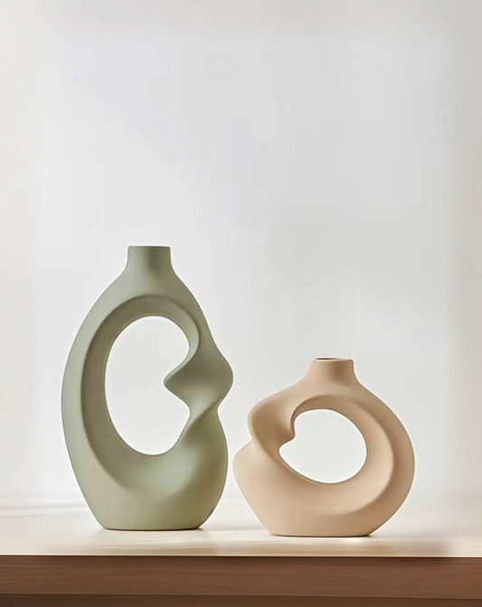Artistic Ceramic Flower Vase Set