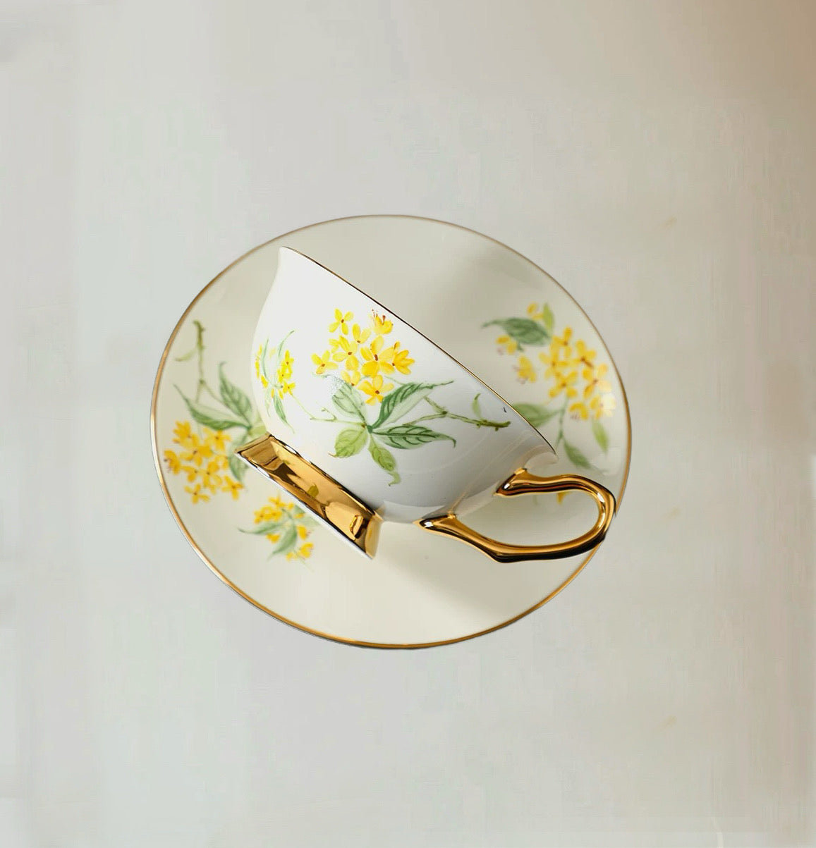 Sunny Bloom Floral Cup Set Bone China 220ml(Gift Box)