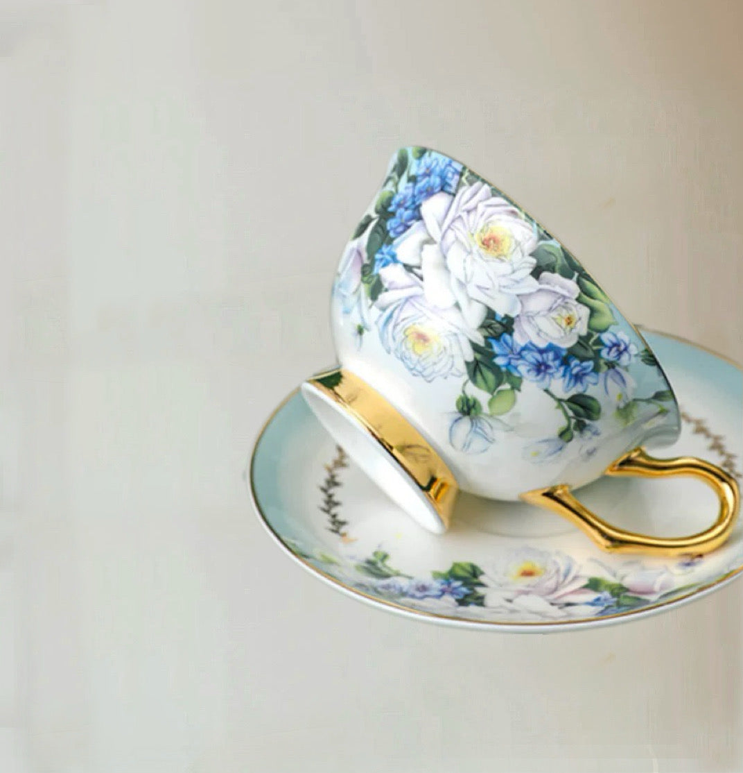 Floral Serenade Cup Set Bone China 220ml (Gift Box)