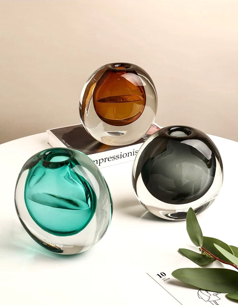 Decorative Translucent Glass Vases