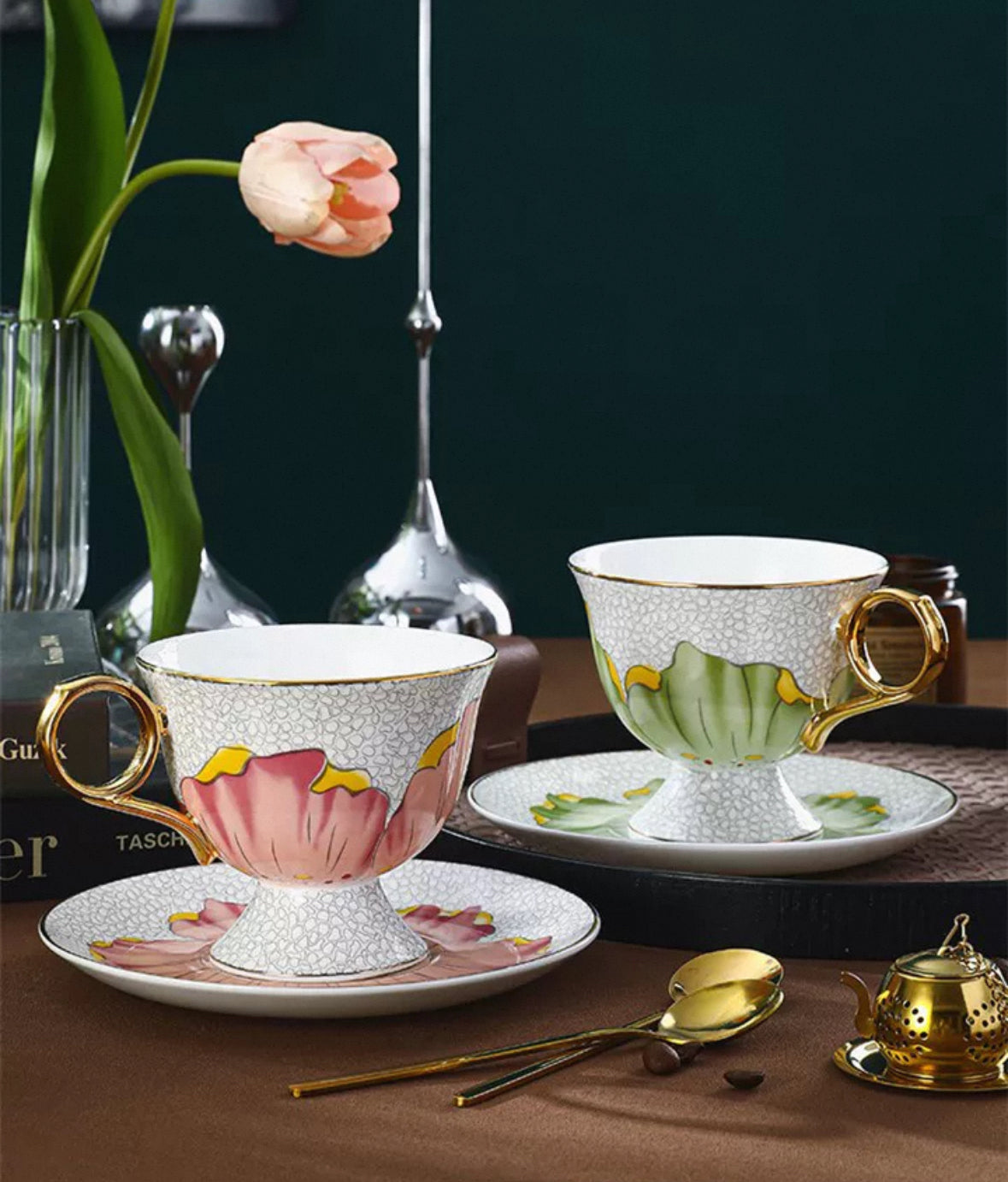Floral Whisper Cup Set Bone China 260ml(Gift Box)
