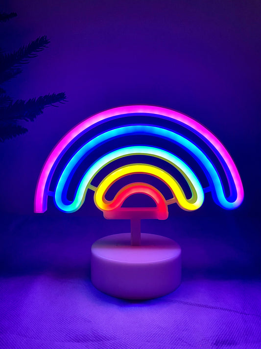 Rainbow Neon Table Light