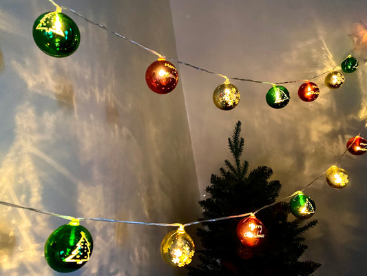 Christmas Ball String Lights - 3M Length with 20 Lights-USB