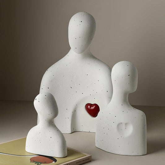 Decorative Family - love Ceramic Figurines Set