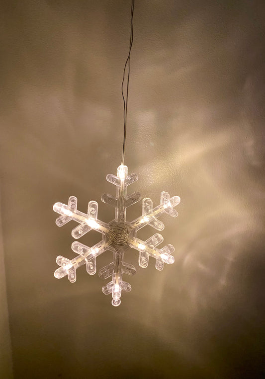 Transparent Snowflake Light Decor