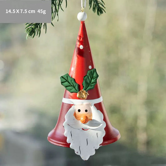 Santa - Shaped Bell Christmas Ornament