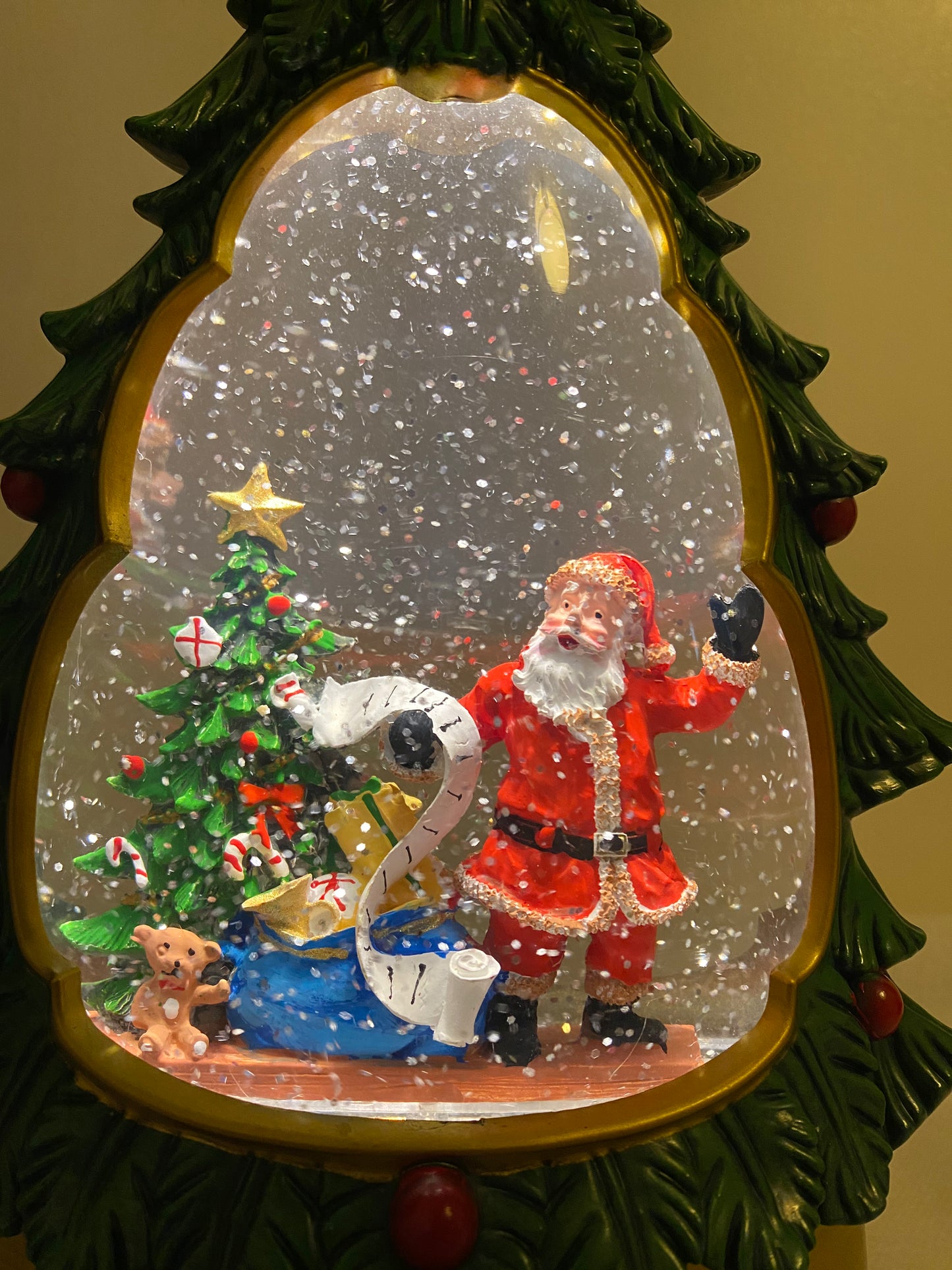Magical Christmas Tree Snow Globe Music Box (Dreamy Lights & Auto-Snow)