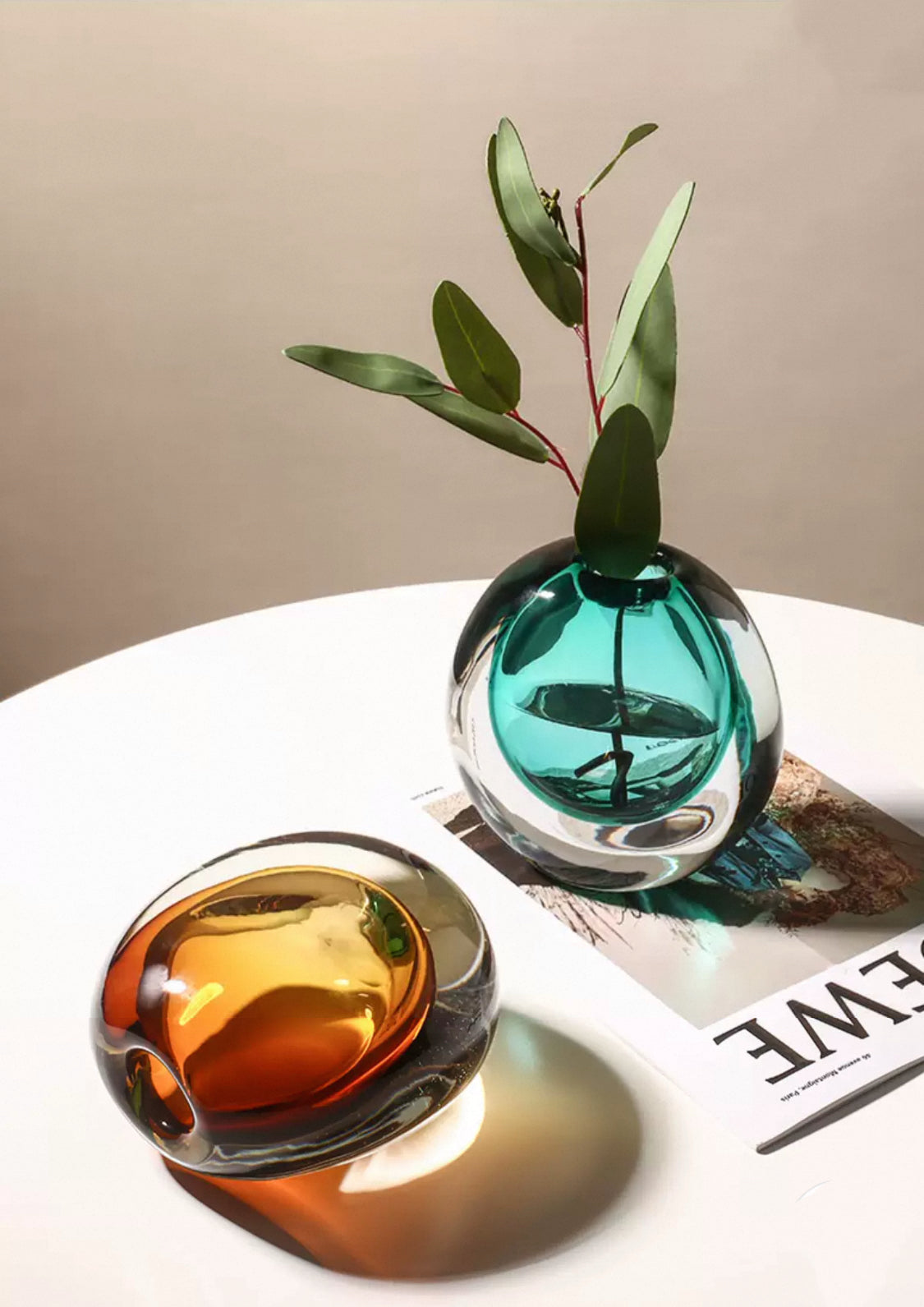 Decorative Translucent Glass Vases