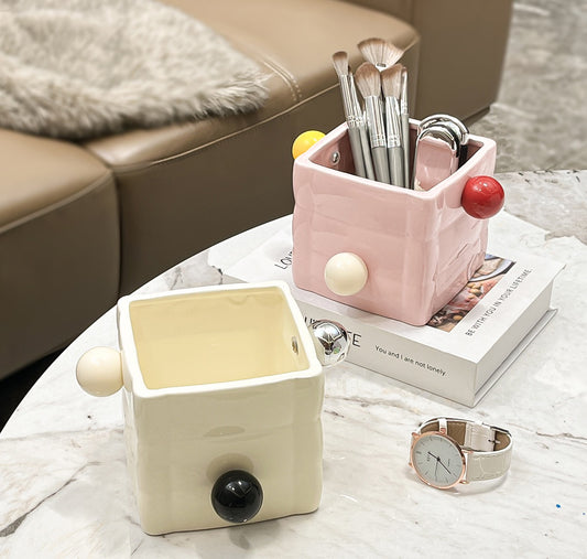 Ceramic Pen/Makeup Brush Holder