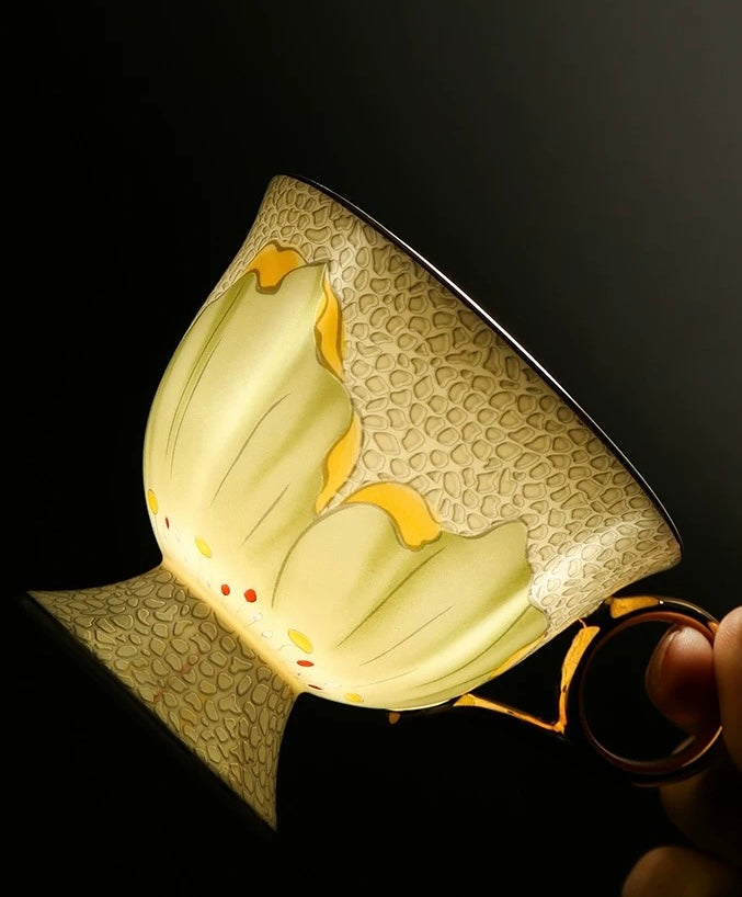 Floral Whisper Coffee Tea Cup Set Bone China 260ml( 3pcs gift package)