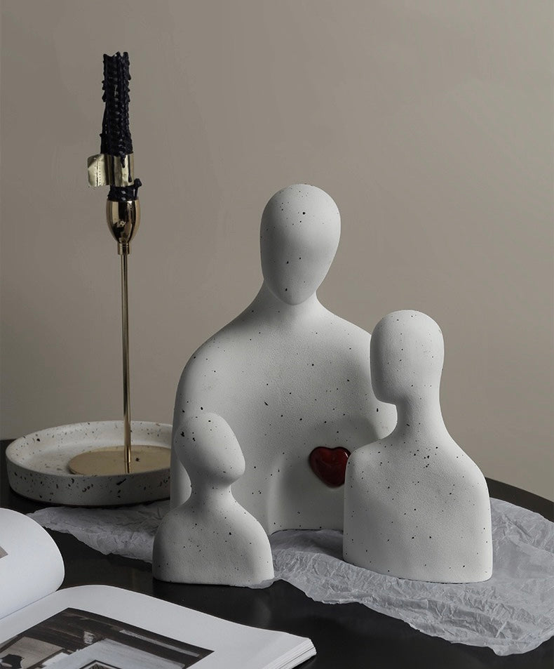 Decorative Family - love Ceramic Figurines Set