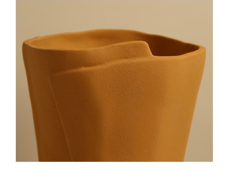Bow - adorned Vase Rustic Style