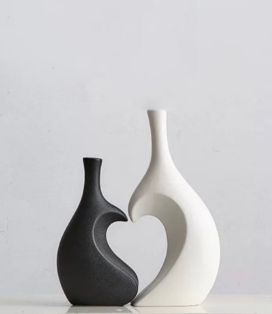 Ceramic Love Vase Set