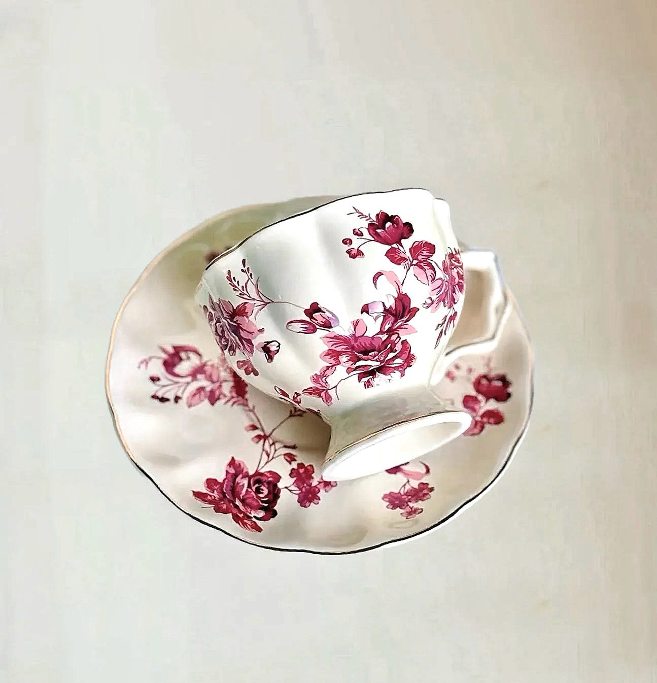 Floral Ceramic Cup Set 240ml (Gift Box)