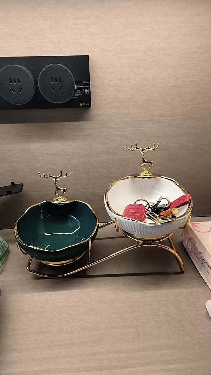 Decorative Double - bowl Bowl 